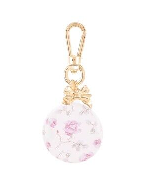 NWT LoveShackFancy x Target Case-Mate Ribbon Rosa Flora AirTag Holder Keychain